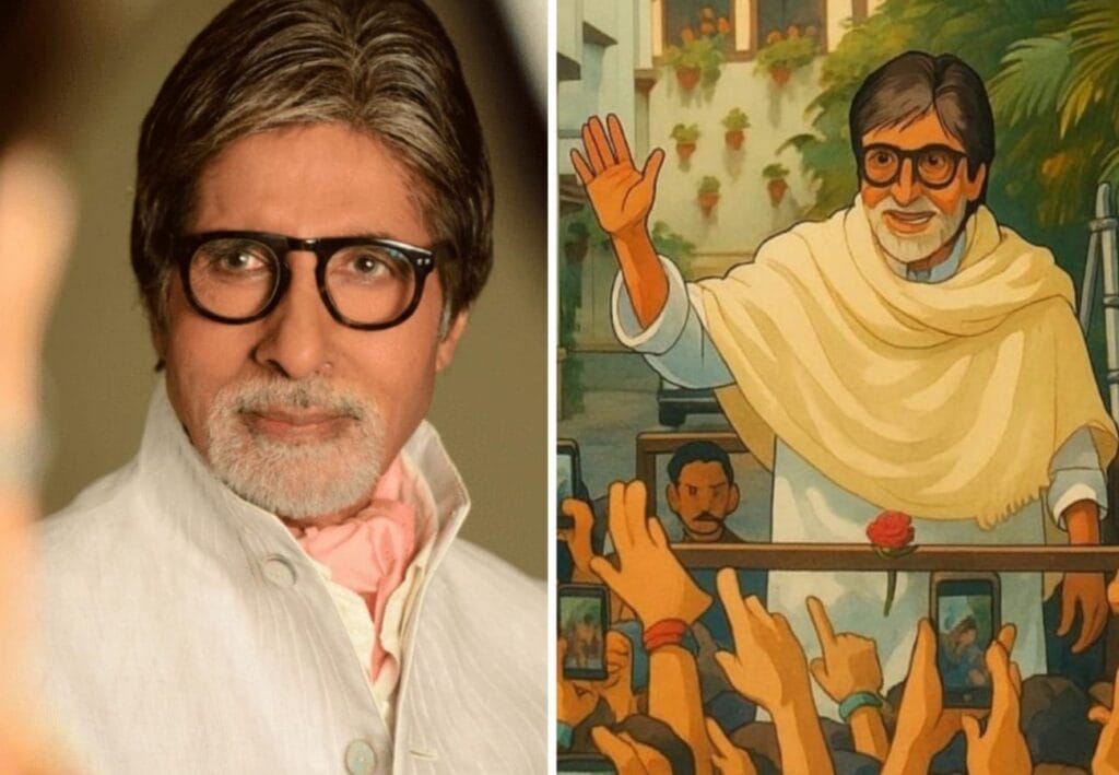 'ঘিবলি' ট্রেন্ডে গা ভাসালেন অমিতাভও! কার্টুনের বেশে কী বললেন 'বিগ-বি'?