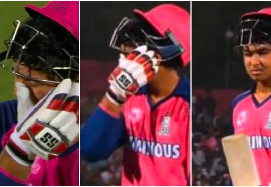 অভিষেকে ছক্কা মেরে শুরু ১৪ বছরের বৈভবের, আউট হয়ে চোখে জল