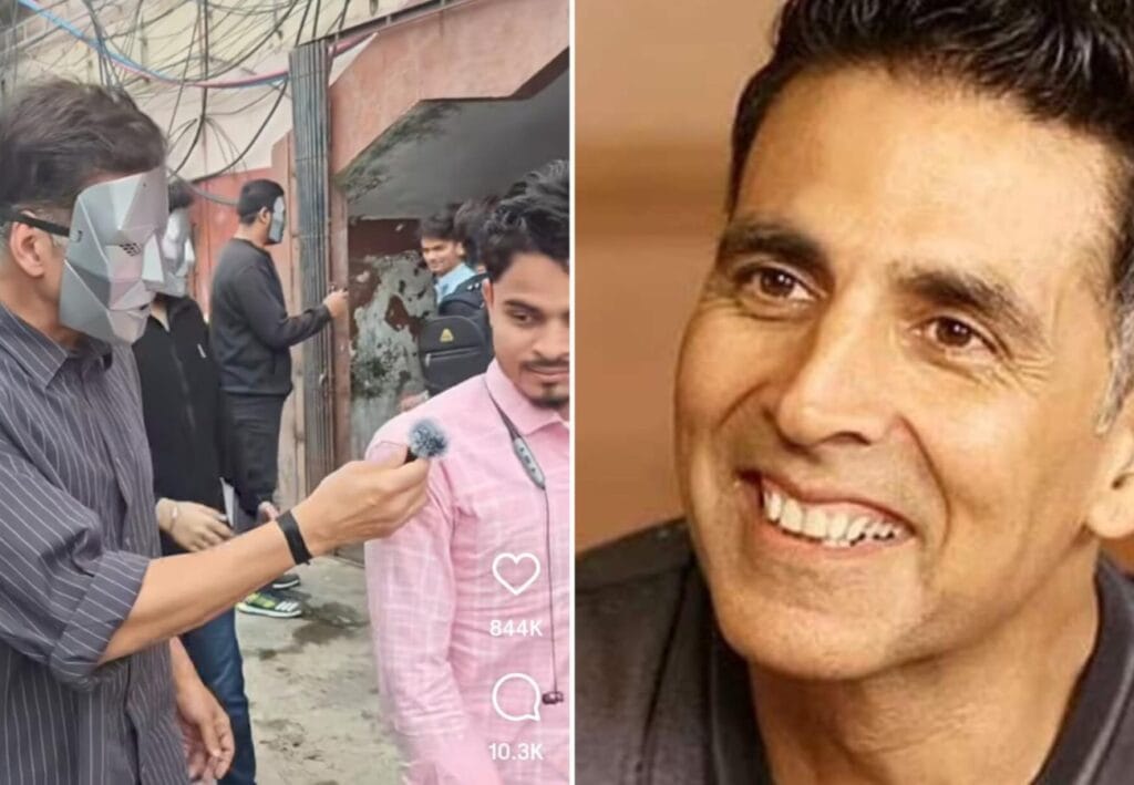 প্রেক্ষাগৃহের বাইরে মুখোশধারী অক্ষয়! 'রিপোর্টার'কে দেখেও চিনতে পারলেন কি দর্শক?