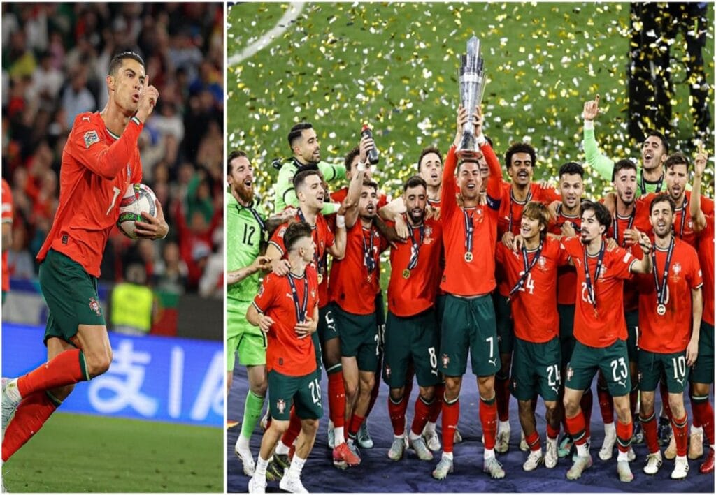 ‘তরুণ’ ইয়ামালকে টেক্কা দিয়েই ট্রফি জয় ‘বুড়ো’ রোনাল্ডোর, নেশনস লিগ পর্তুগালের