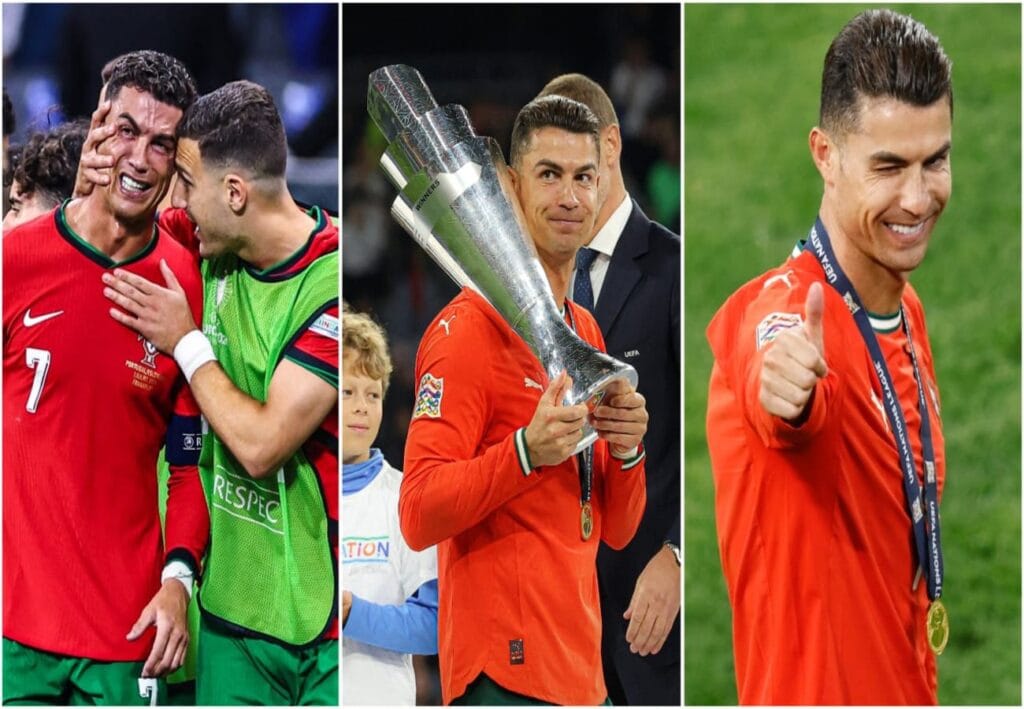 ট্রফি জিতে রোনাল্ডো কাঁদলেন, বললেন - ‘পা ভেঙে গেলেও খেলতাম’!