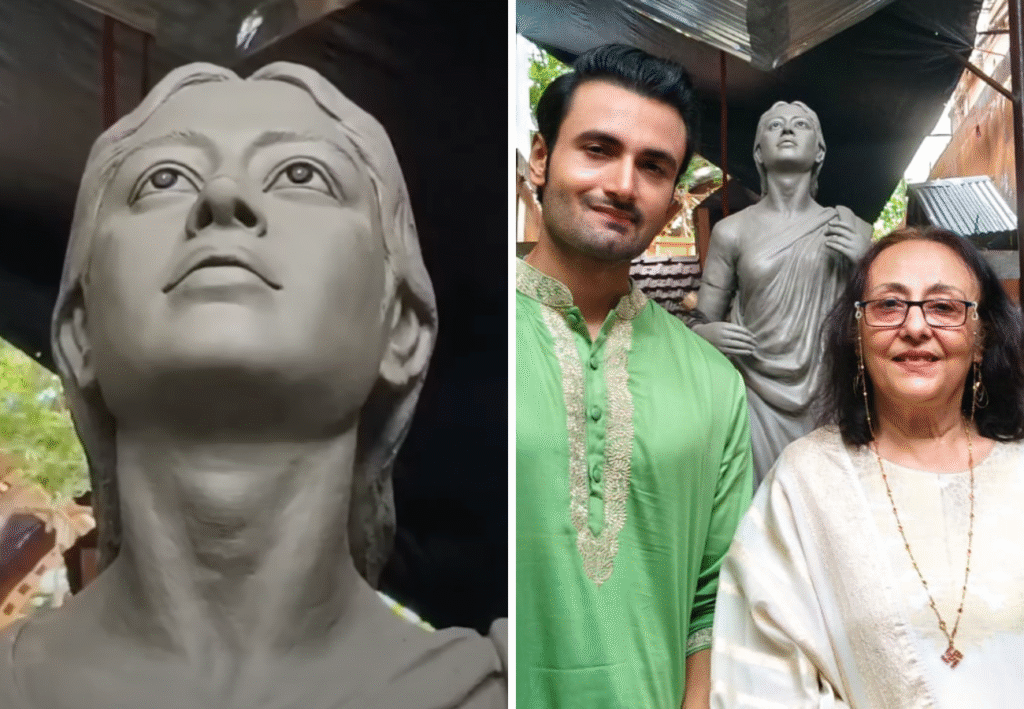 দিদার মুখের আদলে দেবী প্রতিমা, আবেগবিহ্বল শন বন্দ্যোপাধ্যায়